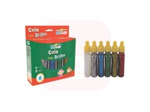 Cola Glitter 6 Cores 25g - Leo e Leo