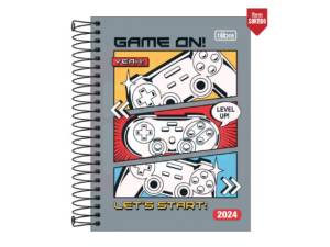 Agenda Espiral Diária 11,7 x 16,4 cm D+ Masculina 2024