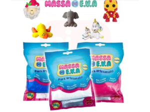 Massa de EVA para Artesanato Cores 50g