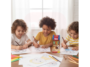 Lápis de Cor 12 Cores Tons de Pele Mega Soft Color - Tris